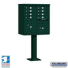 Salsbury Industries Cluster Box Unit with USPS Access — Type I — 8 Doors and 2 Parcel Lockers 3308GRN-U 820996443847 YourLockerStore