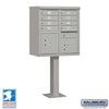 Salsbury Industries Cluster Box Unit with USPS Access — Type I — 8 Doors and 2 Parcel Lockers 3308GRY-U 820996443878 YourLockerStore