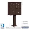 Salsbury Industries Cluster Box Unit with USPS Access — Type V — 4 Doors and 2 Parcel Lockers 3305BRZ-U 820996620156 YourLockerStore