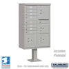 Salsbury Industries Cluster Box Unit with USPS Access — Type VI — 8 Doors and 4 Parcel Lockers 3306GRY-U 820996620255 YourLockerStore