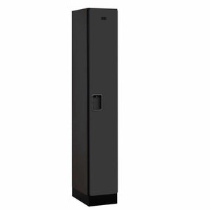 Wood Lockers: Designer Wood Locker - 1 Tier, 1 Wide - Black - Salsbury Industries