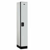 Wood Lockers: Designer Wood Locker - 1 Tier, 1 Wide - Gray - Salsbury Industries