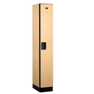 Wood Lockers: Designer Wood Locker - 1 Tier, 1 Wide - Maple - Salsbury Industries