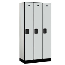 Load image into Gallery viewer, Wood Lockers: Designer Wood Locker - 1 Tier, 3 Wide - Gray - Salsbury Industries
