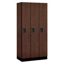 Load image into Gallery viewer, Wood Lockers: Designer Wood Locker - 1 Tier, 3 Wide - Mahogany - Salsbury Industries