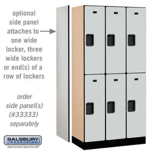 Salsbury Industries Designer Wood Locker — 2 Tier, 3 Wide YourLockerStore