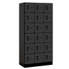Wood Lockers: Designer Wood Locker - 6 Tier, 3 Wide - Black - Salsbury Industries