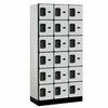 Wood Lockers: Designer Wood Locker - 6 Tier, 3 Wide - Gray - Salsbury Industries