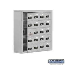 Load image into Gallery viewer, Metal Cell Phone Lockers: Heavy Duty Aluminum Locker - 5 Tier, 4 Wide [20 A Doors] - Aluminum - Salsbury Industries