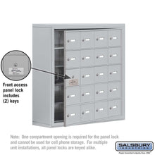 Load image into Gallery viewer, Salsbury Industries Heavy Duty Aluminum Locker — 5 Tier, 4 Wide [20 A Doors] YourLockerStore