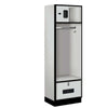 Wood Lockers: Designer Wood Open Access Locker - Gray - Salsbury Industries