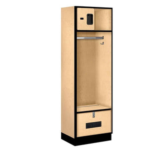 Wood Lockers: Designer Wood Open Access Locker - Maple - Salsbury Industries