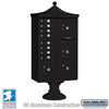 Salsbury Industries Regency Decorative Cluster Box Unit with USPS Access — Type VI — 8 Doors and 4 Parcel Lockers 3306R-BLK-U 820996620583 YourLockerStore