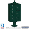 Salsbury Industries Regency Decorative Cluster Box Unit with USPS Access — Type VI — 8 Doors and 4 Parcel Lockers 3306R-GRN-U 820996620576 YourLockerStore