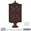 Salsbury Industries Regency Decorative Outdoor Parcel Locker with USPS Access — Type II — 4 Compartments 3304R-BRZ-U 820996620613 YourLockerStore
