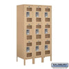 Metal Lockers: See-Through Steel Locker - 3 Tier, 3 Wide - Tan - Salsbury Industries
