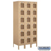 Metal Lockers: See-Through Steel Locker - Box Style - 6 Tier, 3 Wide - Tan - Salsbury Industries