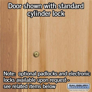 Salsbury Industries Solid Oak Executive Wood Locker — 1 Tier, 1 Wide YourLockerStore