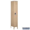 Metal Lockers: Standard Steel Locker - 1 Tier, 1 Wide - Tan - Salsbury Industries