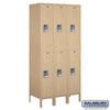 Metal Lockers: Standard Steel Locker - 2 Tier, 3 Wide - Tan - Salsbury Industries