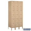 Metal Lockers: Standard Steel Locker - Box Style - 6 Tier, 3 Wide - Tan - Salsbury Industries