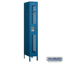 Load image into Gallery viewer, Metal Lockers: Vented Steel Locker - 1 Tier, 1 Wide - Blue - Salsbury Industries
