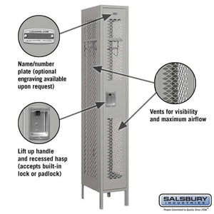 Salsbury Industries Vented Steel Locker — 1 Tier, 1 Wide YourLockerStore