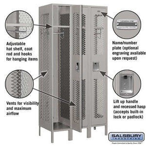 Salsbury Industries Vented Steel Locker — 1 Tier, 3 Wide YourLockerStore