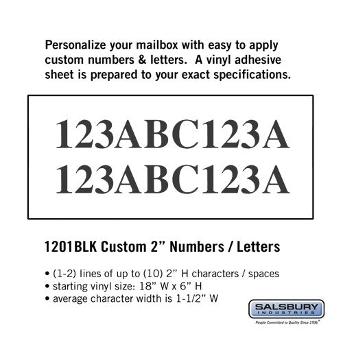 Custom Vynil Numbers / Letters — Mailboxes