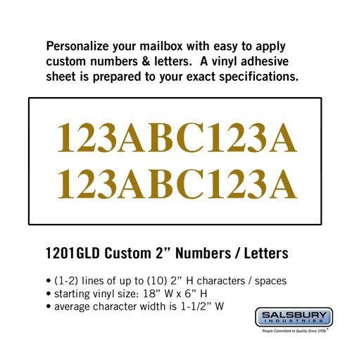 Custom Vynil Numbers / Letters — Mailboxes - Your Locker Store