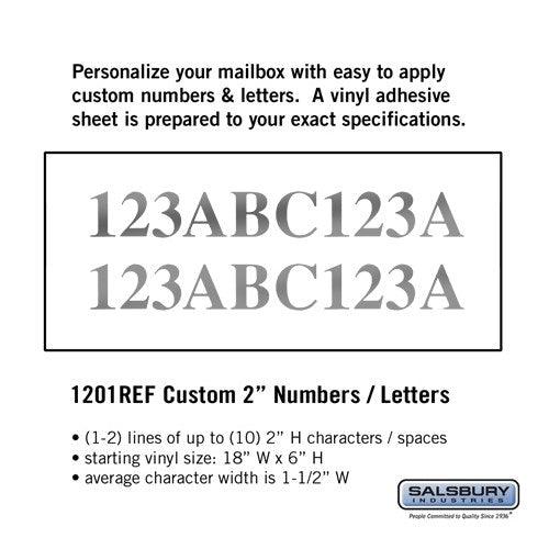 Custom Vynil Numbers / Letters — Mailboxes - Your Locker Store