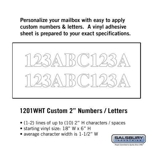 Custom Vynil Numbers / Letters — Mailboxes - Your Locker Store