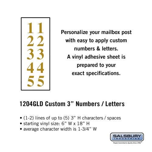 Custom Vynil Numbers / Letters — Deluxe Post - Your Locker Store