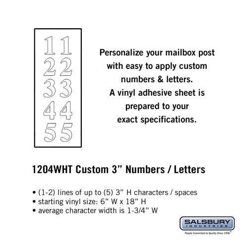 Custom Vynil Numbers / Letters — Deluxe Post - Your Locker Store