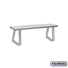 Free-Standing Aluminum Locker Bench