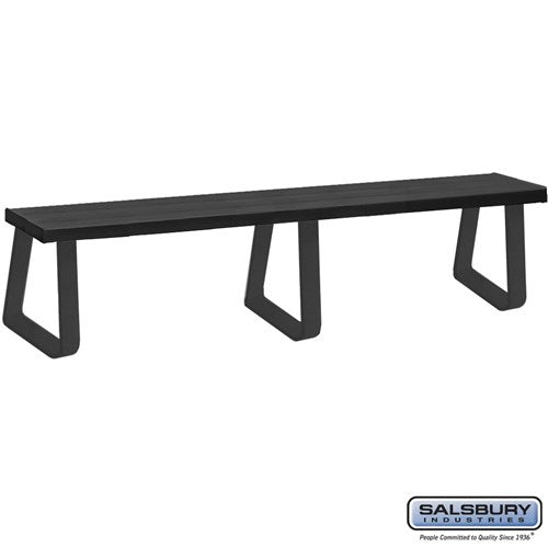 Free-Standing Aluminum Locker Bench