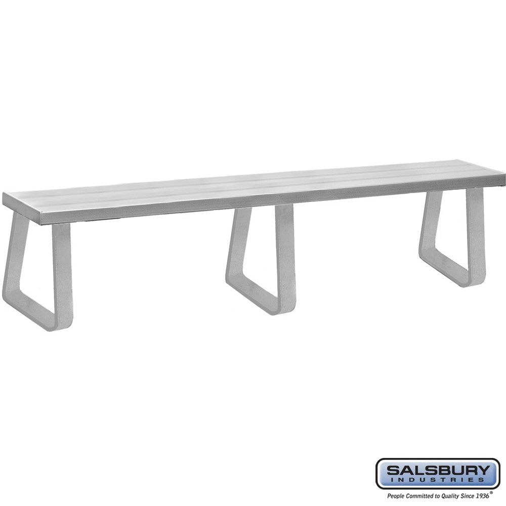 Free-Standing Aluminum Locker Bench