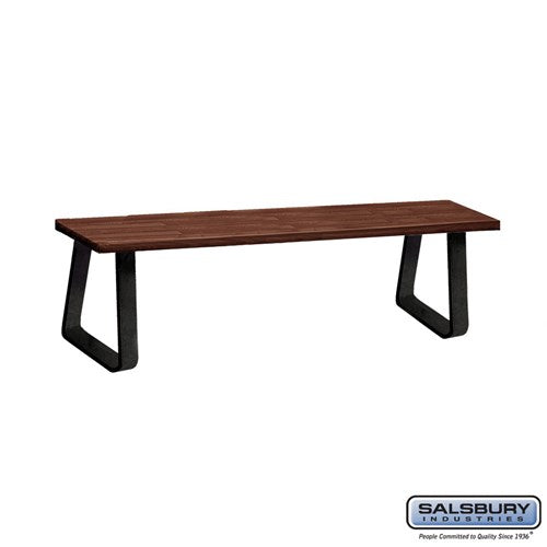 Free-Standing Wood Locker Bench