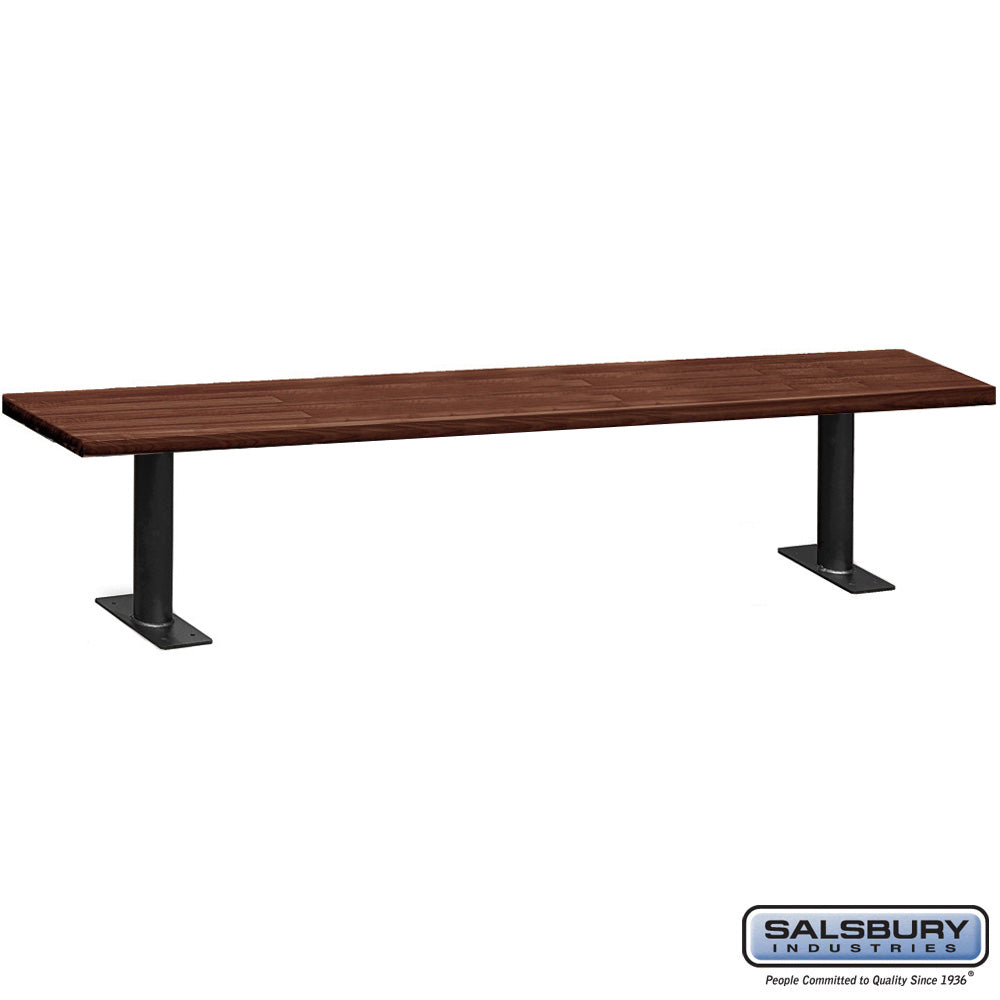 Bolt Mounted Wood Locker Bench