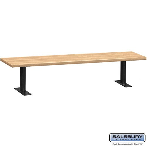 Bolt Mounted Wood Locker Bench