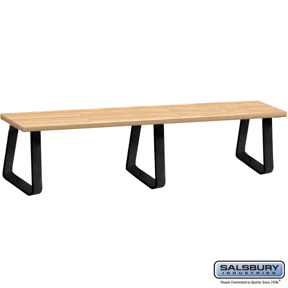 Free-Standing Wood Locker Bench