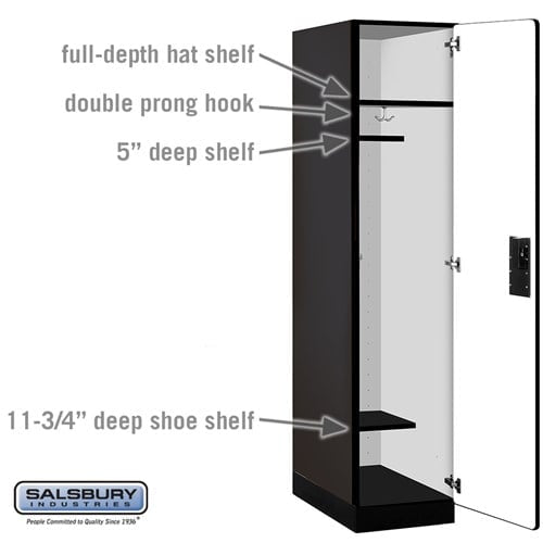 Designer Wood Locker — 1 Tier, 1 Wide