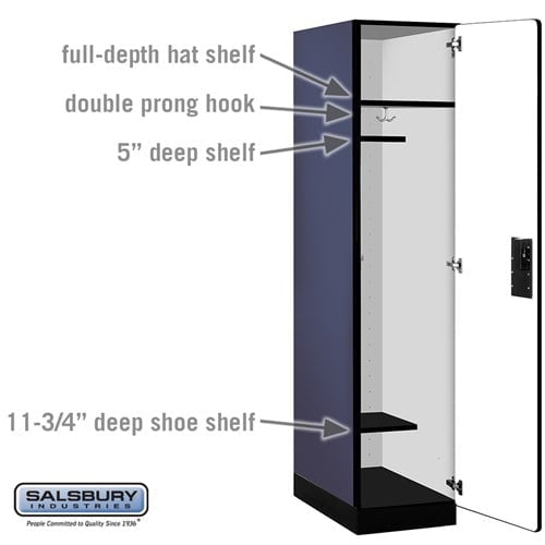 Designer Wood Locker — 1 Tier, 1 Wide
