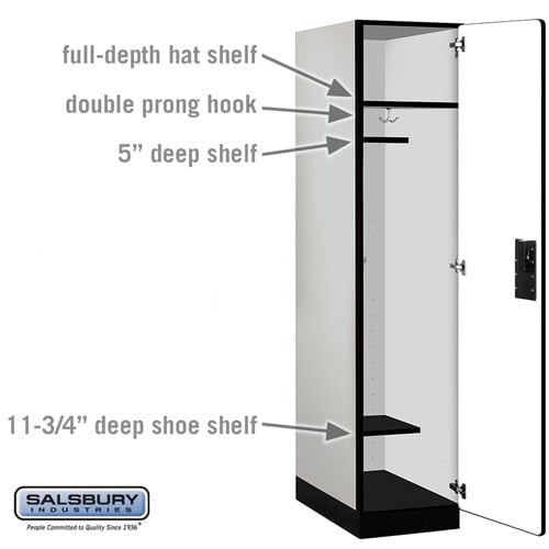 Designer Wood Locker — 1 Tier, 1 Wide