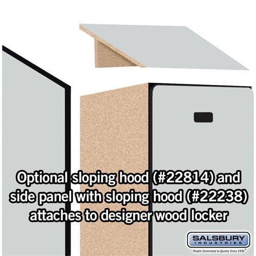 Designer Wood Locker — 1 Tier, 1 Wide