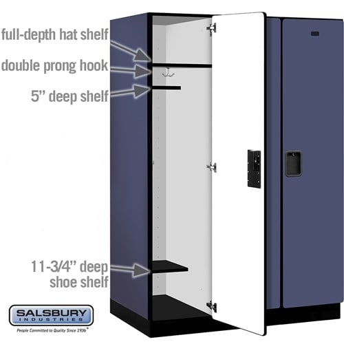 Designer Wood Locker — 1 Tier, 3 Wide