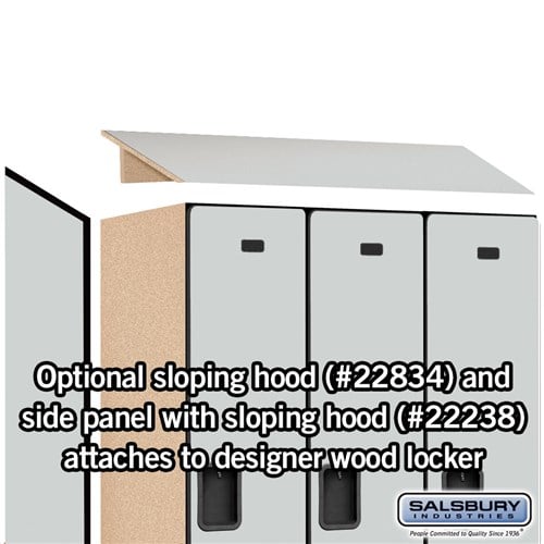 Designer Wood Locker — 1 Tier, 3 Wide