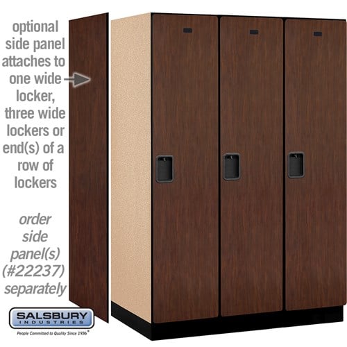 Designer Wood Locker — 1 Tier, 3 Wide