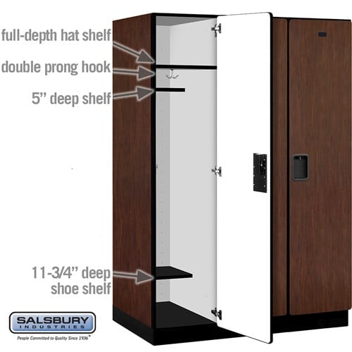Designer Wood Locker — 1 Tier, 3 Wide