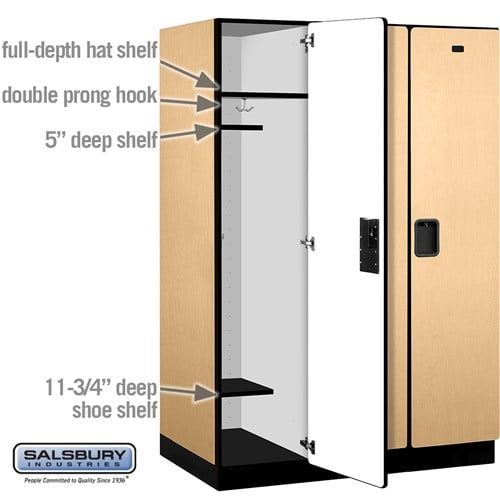 Designer Wood Locker — 1 Tier, 3 Wide